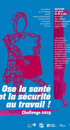 Affiche challenge 2019 ose la santé et la sécurité au travail